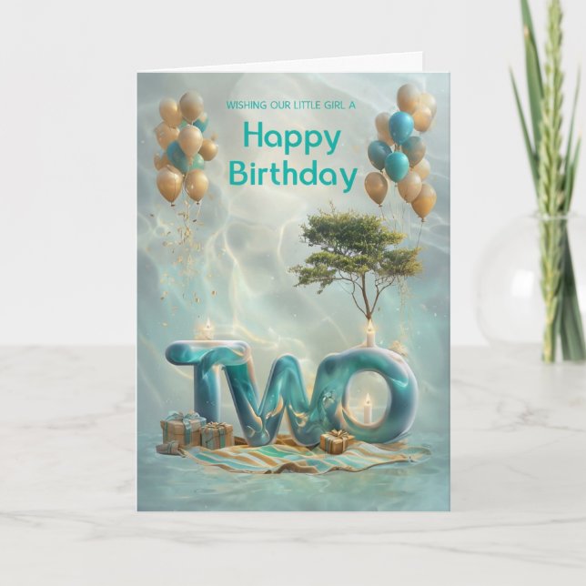 Happy 2nd Birthday Card (Front)