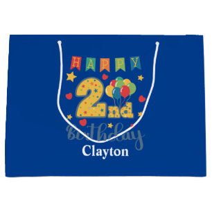 Happy 2nd Birthday Large Gift Bag