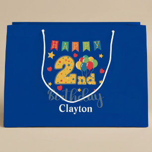 Happy 2nd Birthday Large Gift Bag