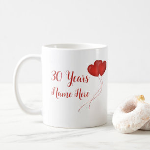 Happy 30 Year Wedding Anniversary Gift Coffee Mug