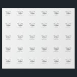 Happy 30th birthday add name date stylish simple  wrapping paper<br><div class="desc">design</div>