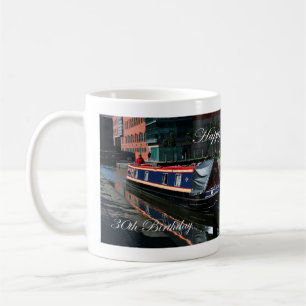 Happy 30th Birthday canal boat Coffee Mug