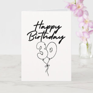 Happy 30th Birthday Celebration Card