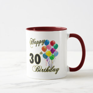 Happy 30th Birthday Gifts and Birthday Apparel Mug