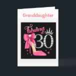 HAPPY *30th BIRTHDAY TO  YOU *GRANDDAUGHTER* Card<br><div class="desc">HAPPY **30th*** BIRTHDAY  ***GRANDDAUGHTER**** THANKS FOR STOPPING BY ONE OF MY EIGHT STORES!</div>