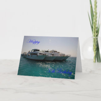 Happy 35th Birthday Dive boats Card