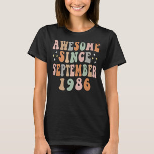 Happy 36th Birthday 36 Year Old Awesome Since Sept T-Shirt