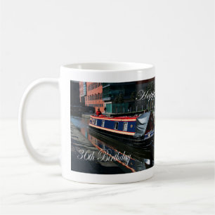 Happy 36th Birthday canal boat Coffee Mug
