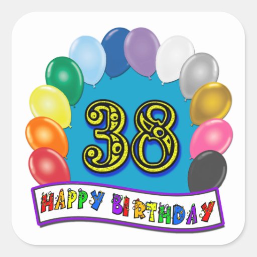 Happy 38th Birthday Balloon Arch | Zazzle