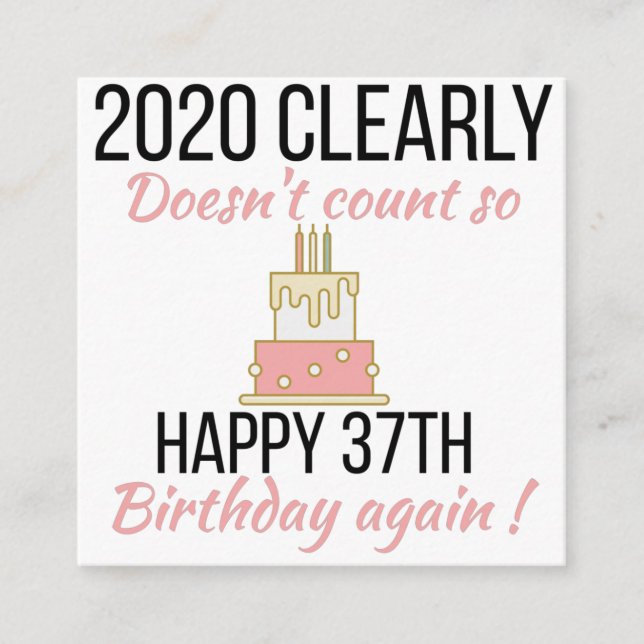 Happy 38th Birthday, Funny 38th birthday card (Front)