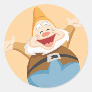 Happy 3 classic round sticker