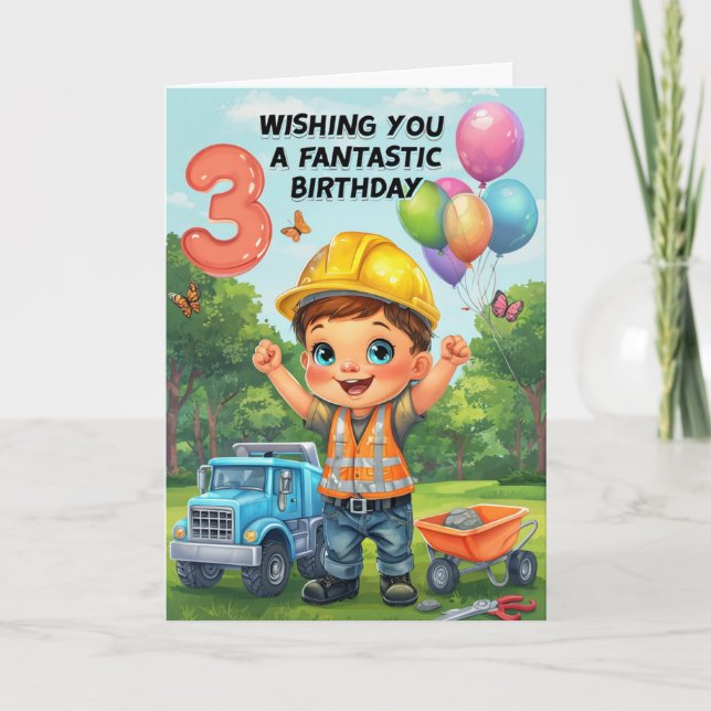 Happy 3rd Birthday Card (Front)