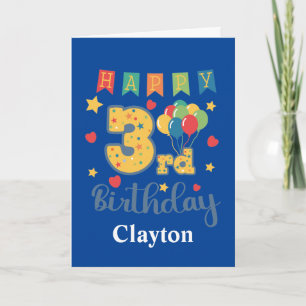 Happy 3rd Birthday Card