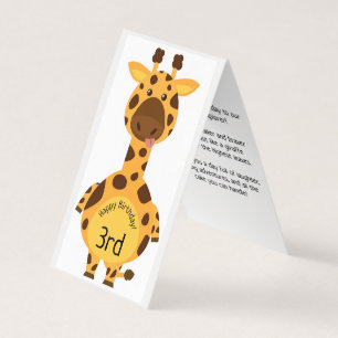 Happy 3rd Birthday - Children's Card