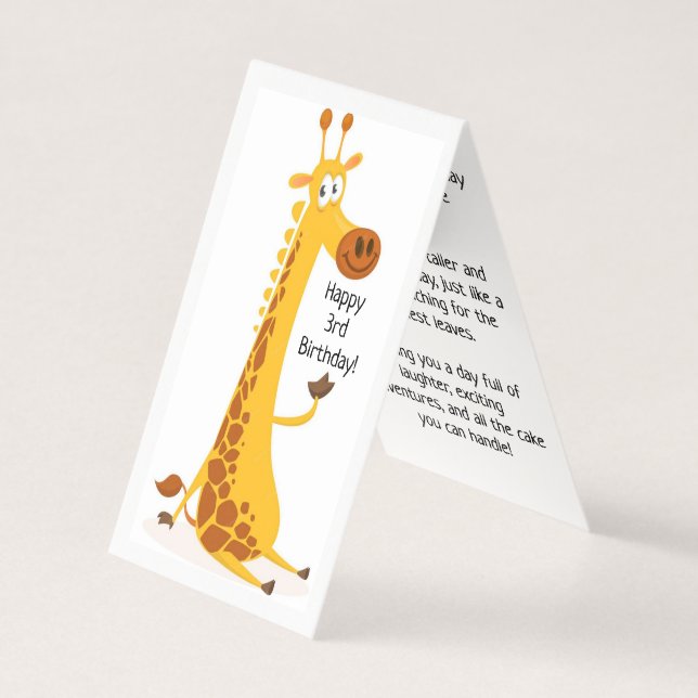 Happy 3rd Birthday - Children's Card (Front)