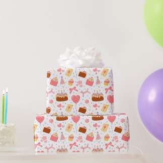 Happy 3th Birthday party   Wrapping Paper