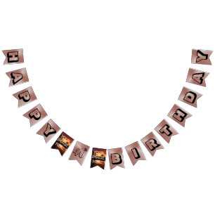 Happy 40th Birthday Bunting With Photos Bunting Flags