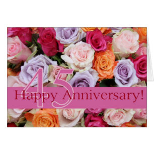 Happy 45th Anniversary roses