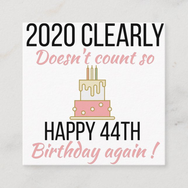 Happy 45th Birthday, Funny 45th birthday card (Front)
