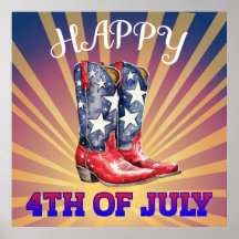 Happy 4 juillet Poster
