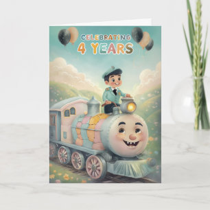 Happy 4th Birthday Card