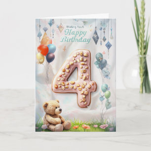 Happy 4th Birthday Card