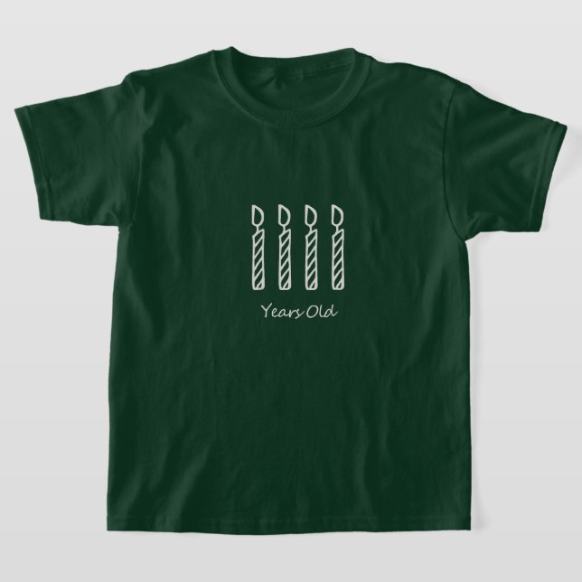 Happy 4th Birthday T-Shirt (Laydown)