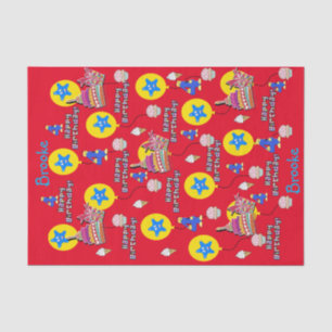 Happy 4th Birthday Tissue Paper #4 Birthday