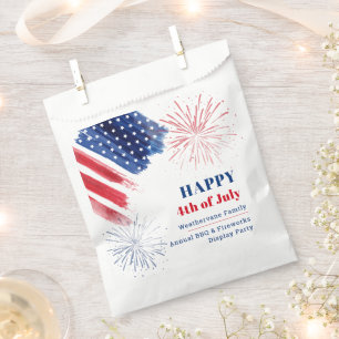 Happy 4th July Holiday USA Family Reunion Party Favour Bag