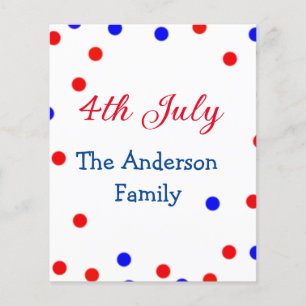 Happy 4th July independence day add family name te