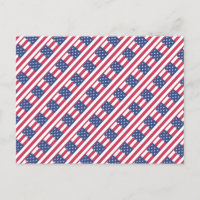Happy 4th July Independence Day Postcard