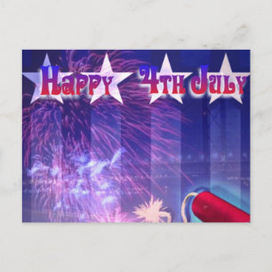 Happy 4th July Postcard