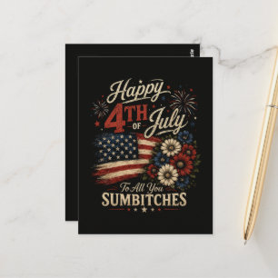 Happy 4th July Postcard