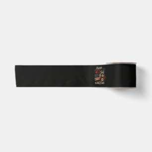 Happy 4th July Satin Ribbon