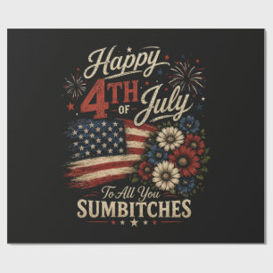 Happy 4th July Wrapping Paper
