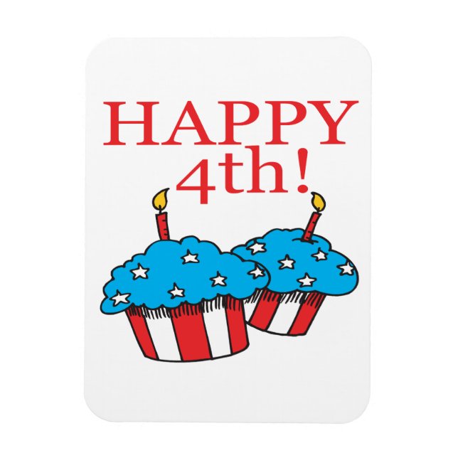 Happy 4th magnet (Vertical)
