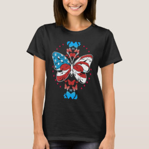Happy 4th Of Juli patriotic USA Flag Entomologis B T-Shirt