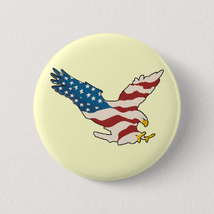 HAPPY 4TH OF JULY 2 INCH ROUND BUTTON