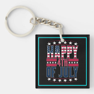 Happy 4th of July-69413 Keychain
