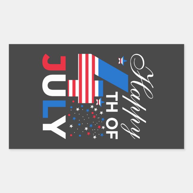 Happy 4th Of July-97958 Sticker (Front)