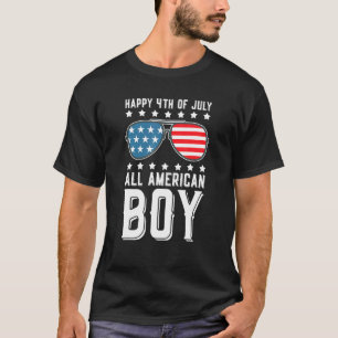 Happy 4th Of July All American Boy T-Shirt
