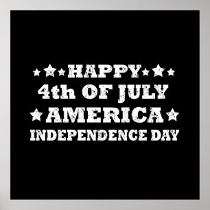 Happy 4th of july America Poster