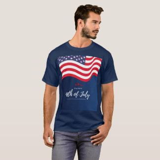 Happy 4th of July American Flag Patriotic T-Shirt