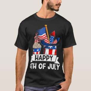 Happy 4th Of July American Flag USA Funny 4th Of T-Shirt
