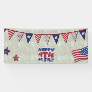 Happy 4th of July America's Birthday Banner