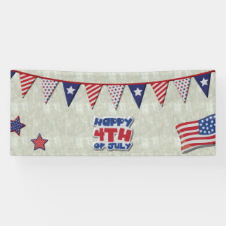 Happy 4th of July America's Birthday Banner
