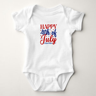 Happy 4Th Of July Baby Bodysuit