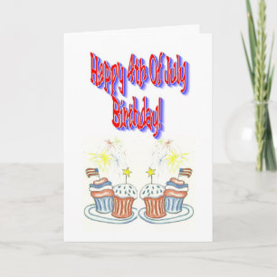 Happy 4th Of July Birthday Card