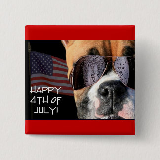 Happy 4th of July Boxer button