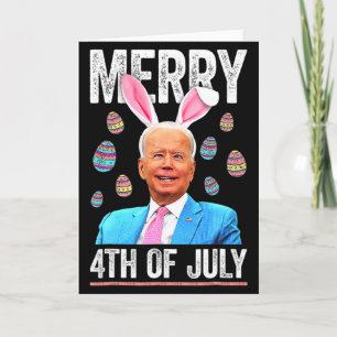 Happy 4th Of July Confused Funny Biden Easter Day Card